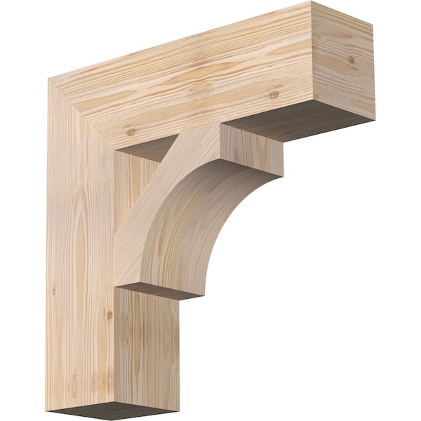 Ekena Millwork Westlake Block Smooth Bracket, Douglas Fir, 5 1/2"W x 20"D x 20"H BKT06X20X20WTL05SDF - main